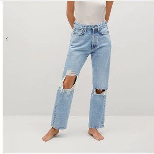 Mango Ripped Selina Jeans - NWOT